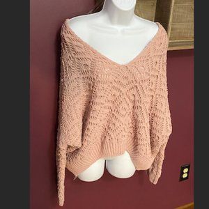 NWT  Off the Shoulder Knit Dolmain Sweater - M